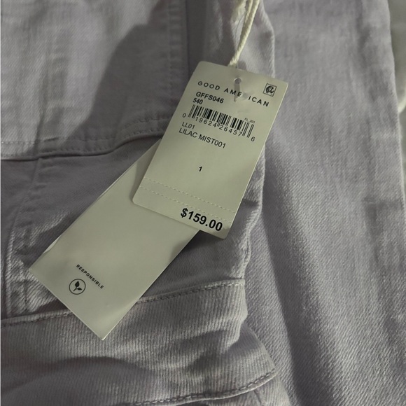 Good American Fit For Success Denim Straight Leg Jumpsuit. NWT Size 1 $158 MSRP - Picture 4 of 9